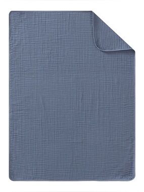 Pottery Barn Kids Muslin Blanket in Navy